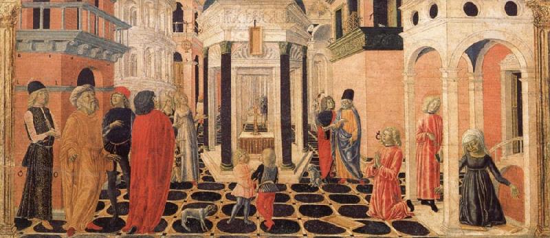 Francesco di Giorgio Martini Three Stories from the Life of St.Benedict oil painting picture